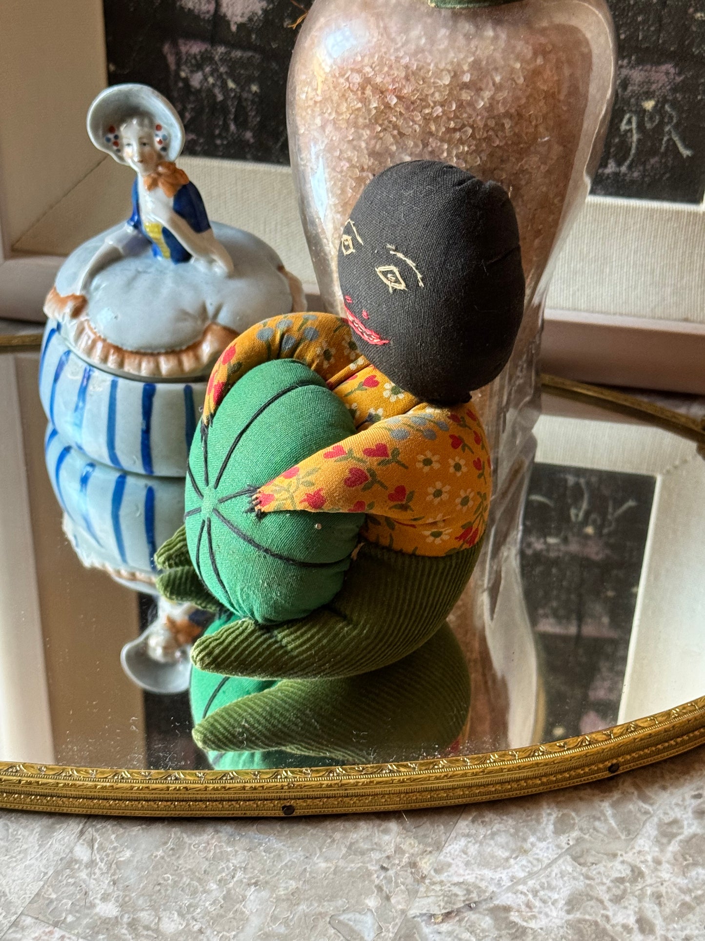 Vintage handmade stuffed pincushion