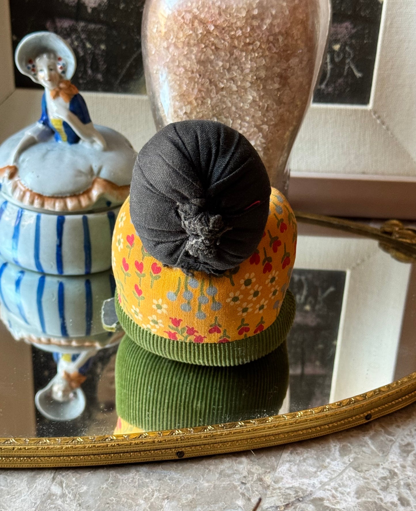Vintage handmade stuffed pincushion