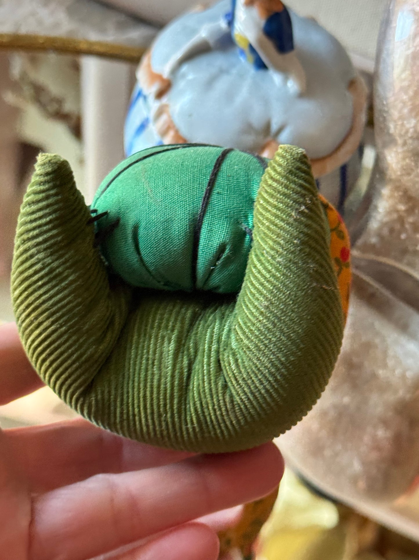 Vintage handmade stuffed pincushion