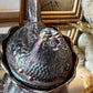 Vintage Fenton Glass Hen on Nest dish