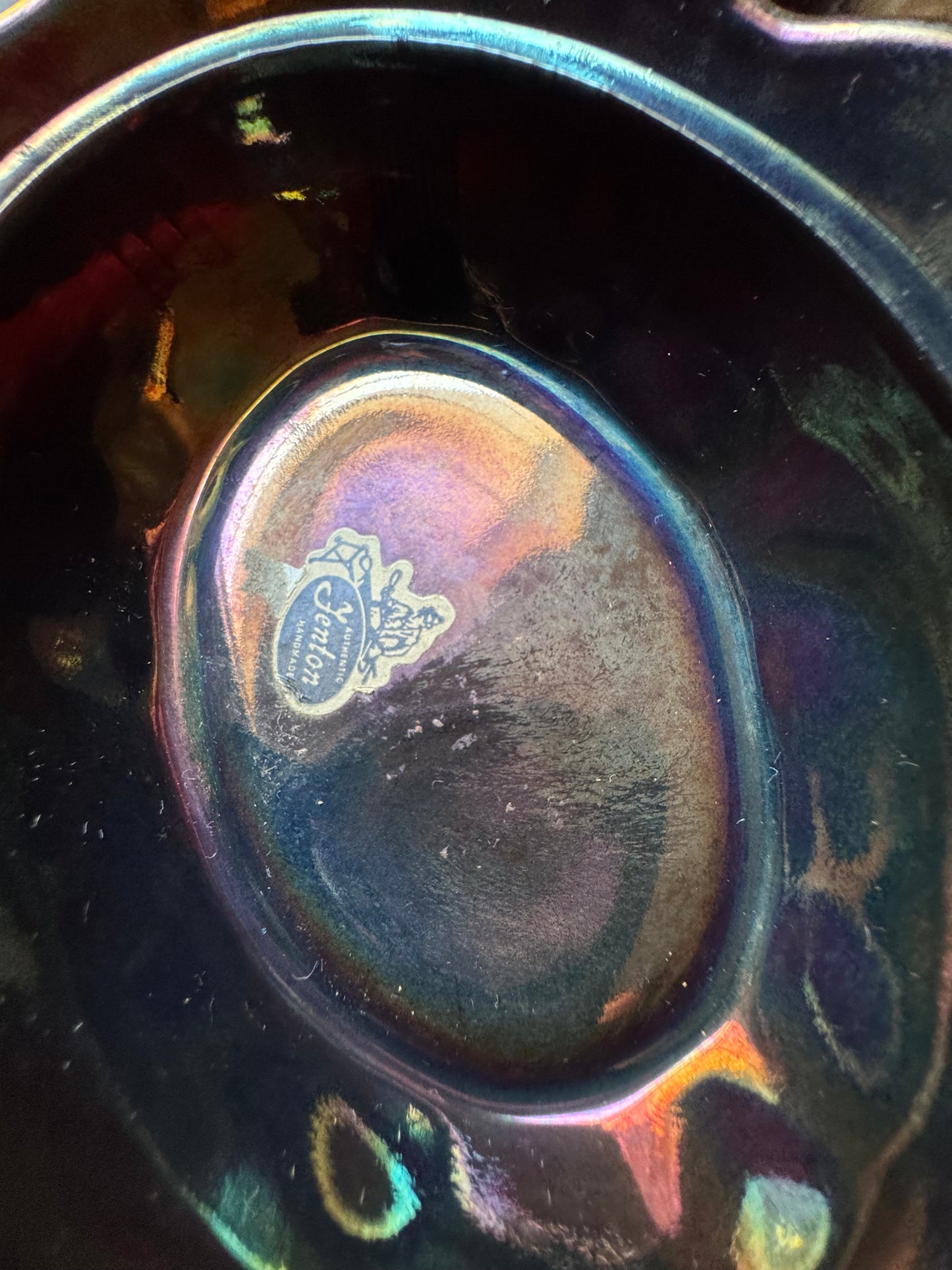 Vintage Fenton Glass Hen on Nest dish