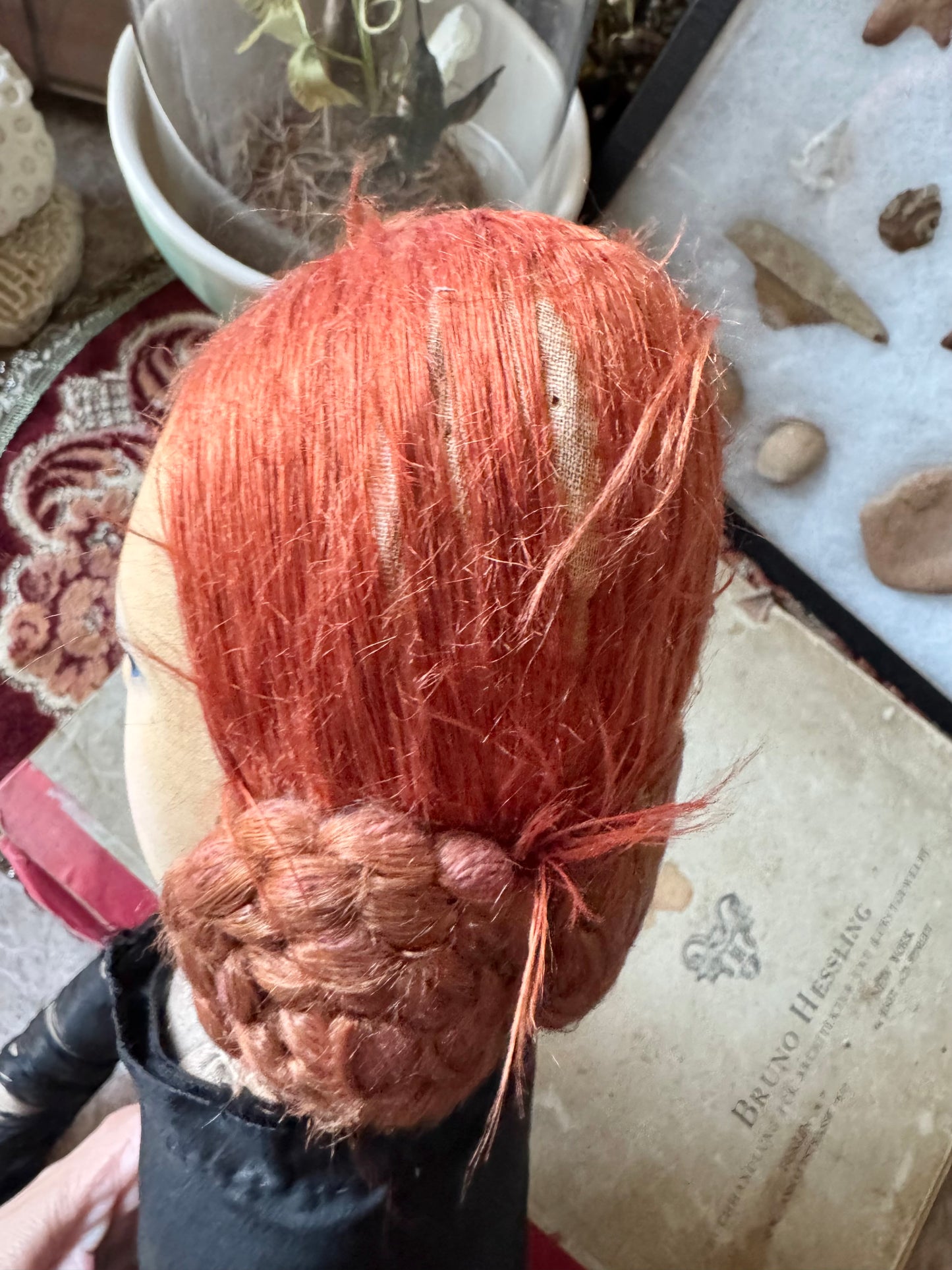 Antique boudoir doll cloth flapper doll