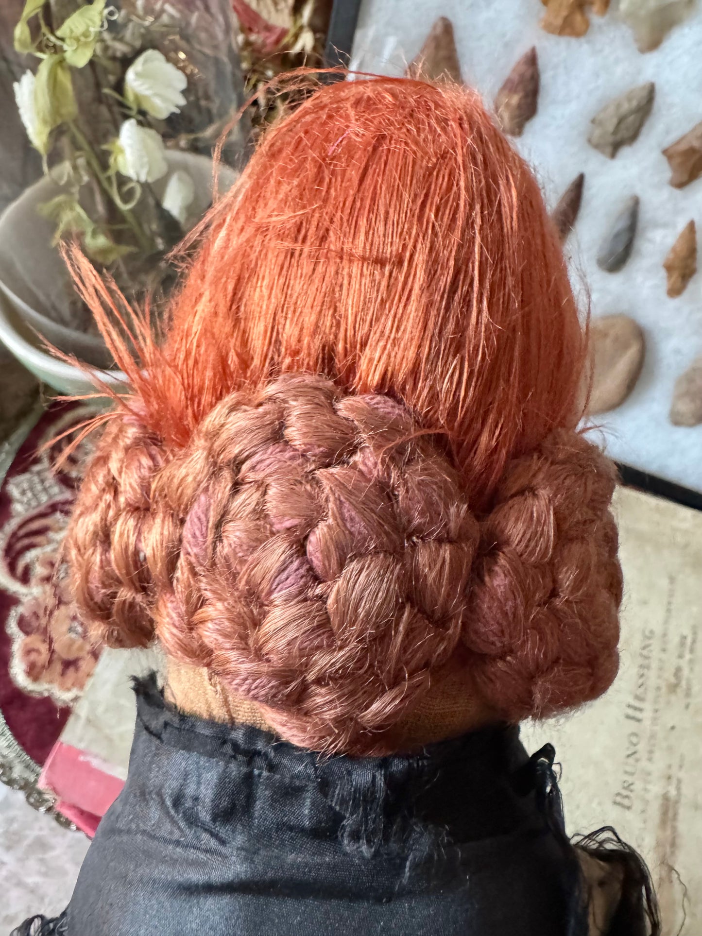Antique boudoir doll cloth flapper doll