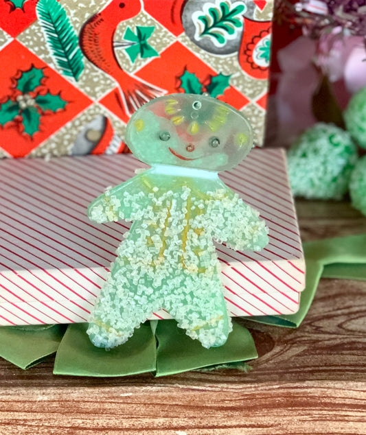 Vintage frosted sugar gingerbread man ornament (Copy)