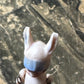 Antique miniature bunny girl doll tiny bisque doll