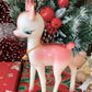 Vintage pink Christmas reindeer