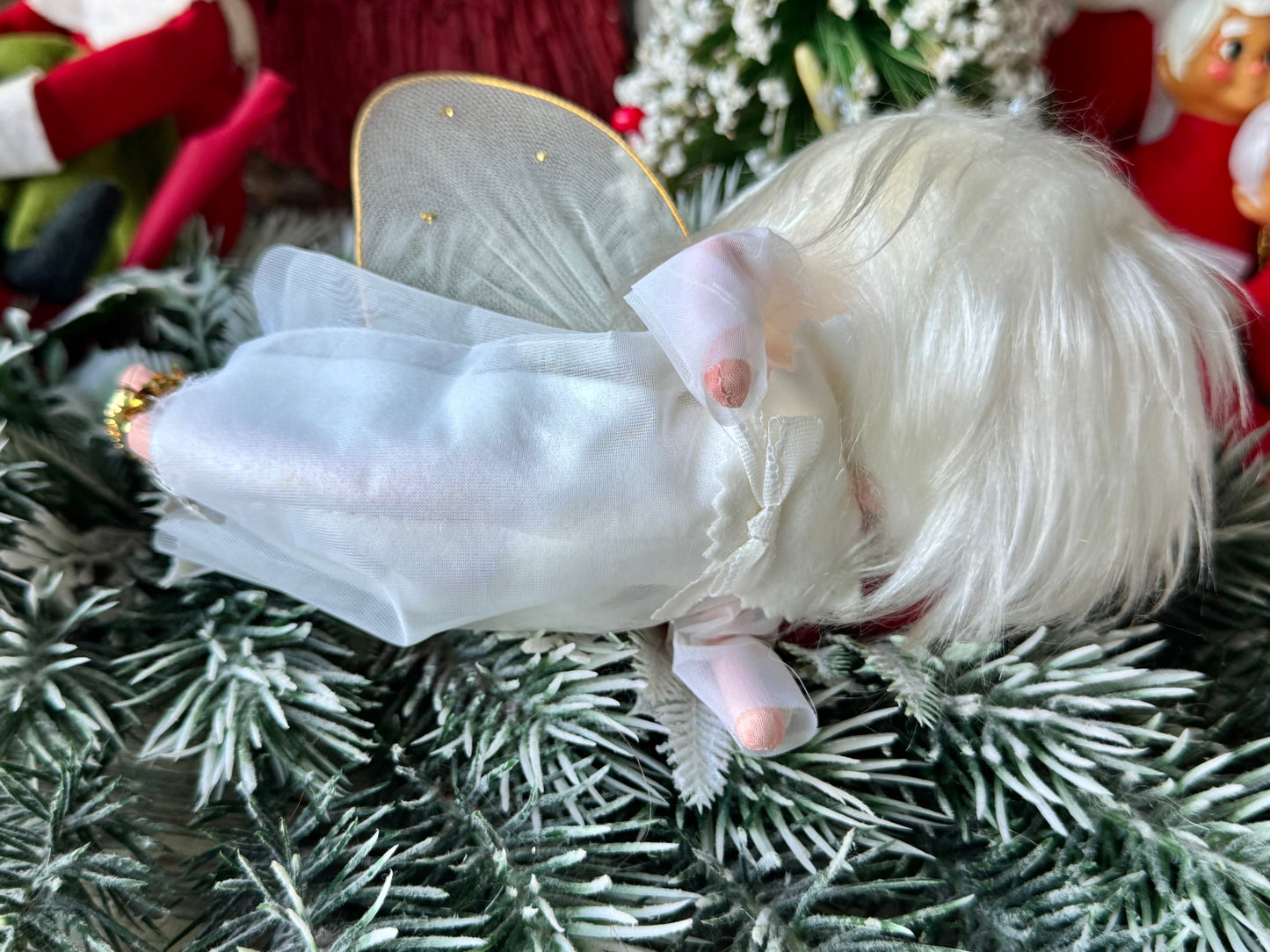 Vintage Christmas angel ornament Jestia pixie