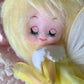 Vintage Forsum yellow angel ornament blond pixie fairy