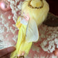 Vintage Forsum yellow angel ornament blond pixie fairy