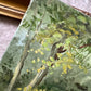 Vintage painting zebra wild animal signed framed art