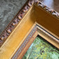 Vintage painting zebra wild animal signed framed art