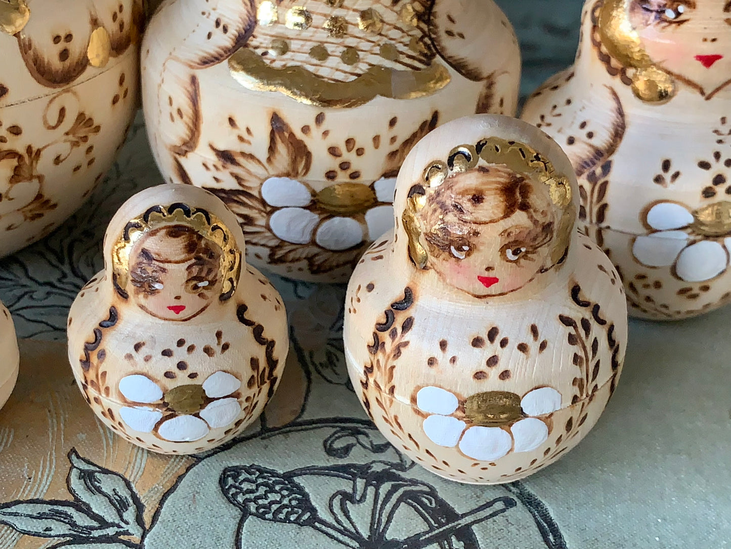 Vintage set matryoshka nesting dolls