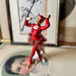 Vintage She devil ballerina ceramic dancer figurine