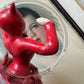Vintage She devil ballerina ceramic dancer figurine