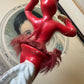 Vintage She devil ballerina ceramic dancer figurine