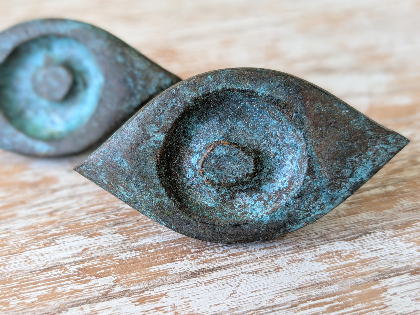 1967 "Antico" by Jerome & Evelyn Ackerman Hand-cast Solid Brass Pulls: 2 Pieces