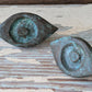 1967 "Antico" by Jerome & Evelyn Ackerman Hand-cast Solid Brass Pulls: 2 Pieces