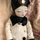 Vintage boudoir doll painted cloth face flapper girl doll