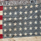 Vintage tattered old 48 star USA flag