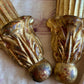 Vintage pair gold Italian sconces