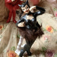 Vintage black devil ballerina figurine