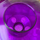 Mid century mushroom lamp Softlite purple white retro atomic table light