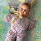 Vintage small stuffed bunny girl