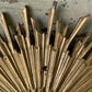 Mid century starburst ceiling flush mount light