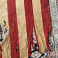 Vintage tattered old 48 star USA flag