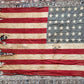 Vintage tattered old 48 star USA flag
