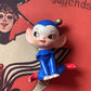 Vintage miniature blue elf figurine