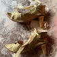 Vintage gold boudoir doll shoes