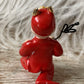 Vintage mini kneeling devil pixie figurine
