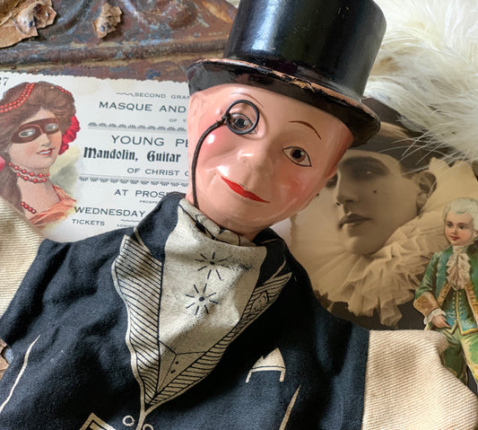 Vintage Charlie McCarthy hand puppet