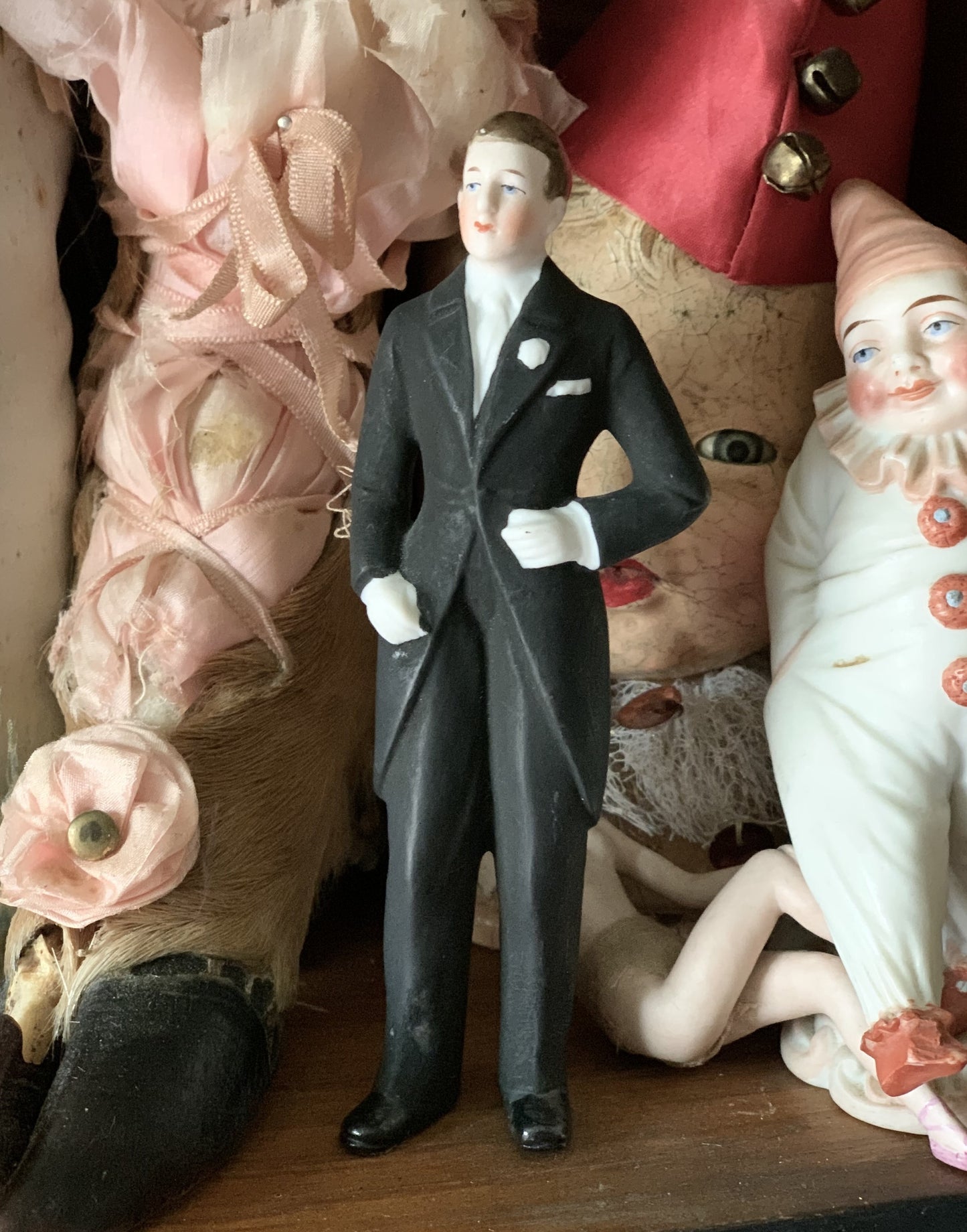 Vintage porcelain groom figure