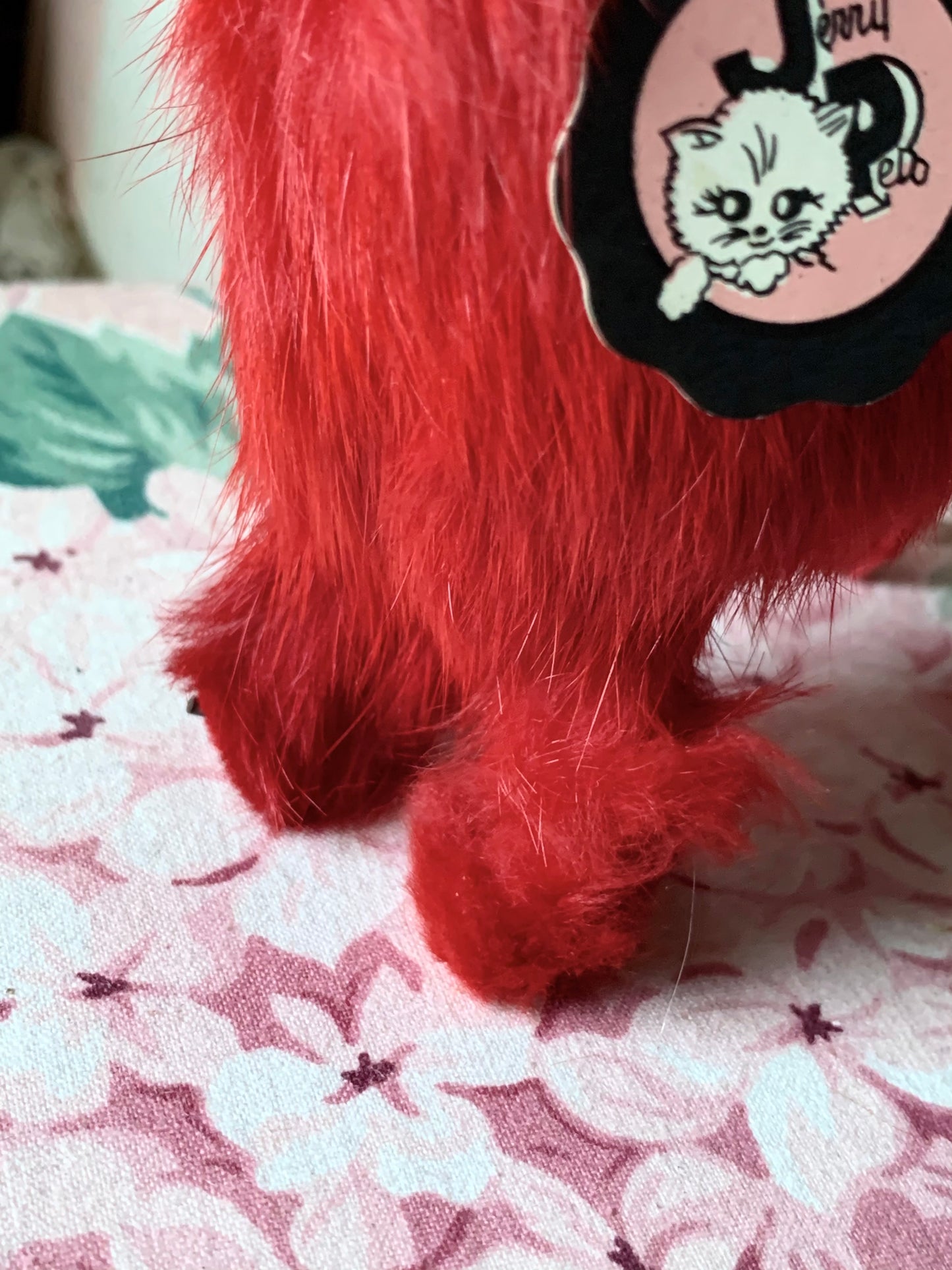 Vintage mini Jerry Pets red fur dog