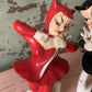 Vintage pair devil ballerina shakers