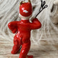 Vintage mini standing devil pixie figurine as is