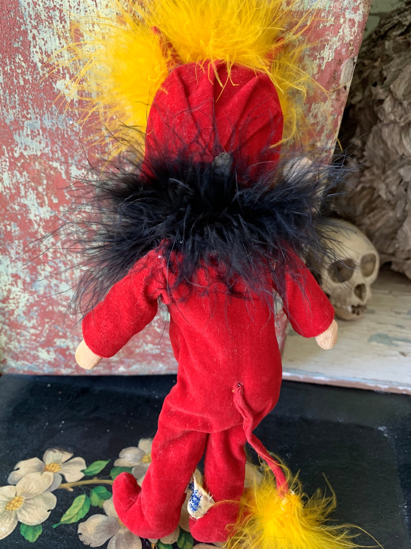 Vintage 60s Holiday Fair devil pixie doll