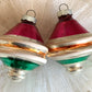 Vintage pair Shiny Brite ufo ornaments