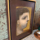 Vintage original Jose Montanes painting signed male portrait