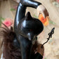 Vintage black devil ballerina figurine