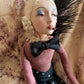 Vintage shabby smoker flapper boudoir doll