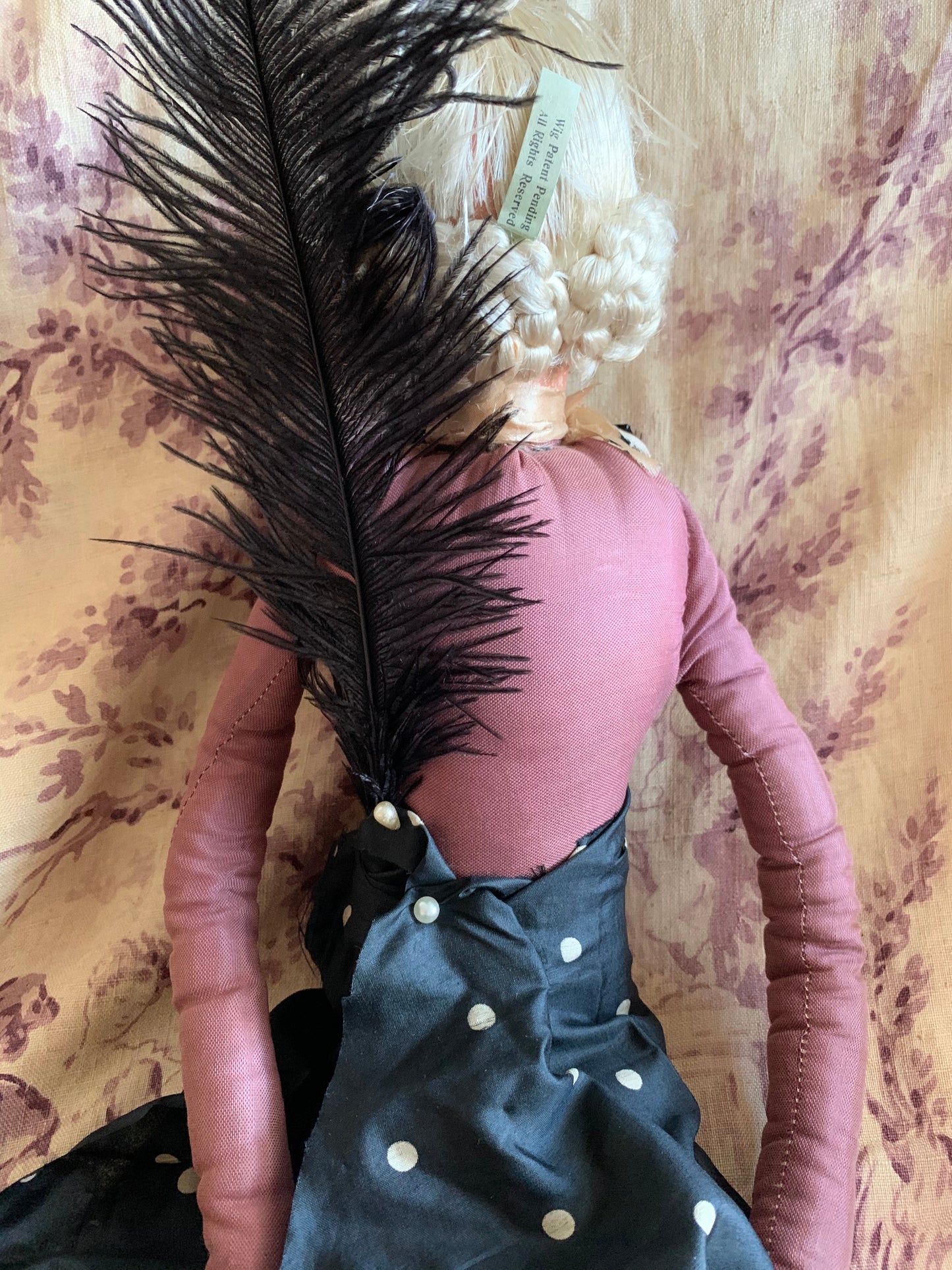 Vintage shabby smoker flapper boudoir doll