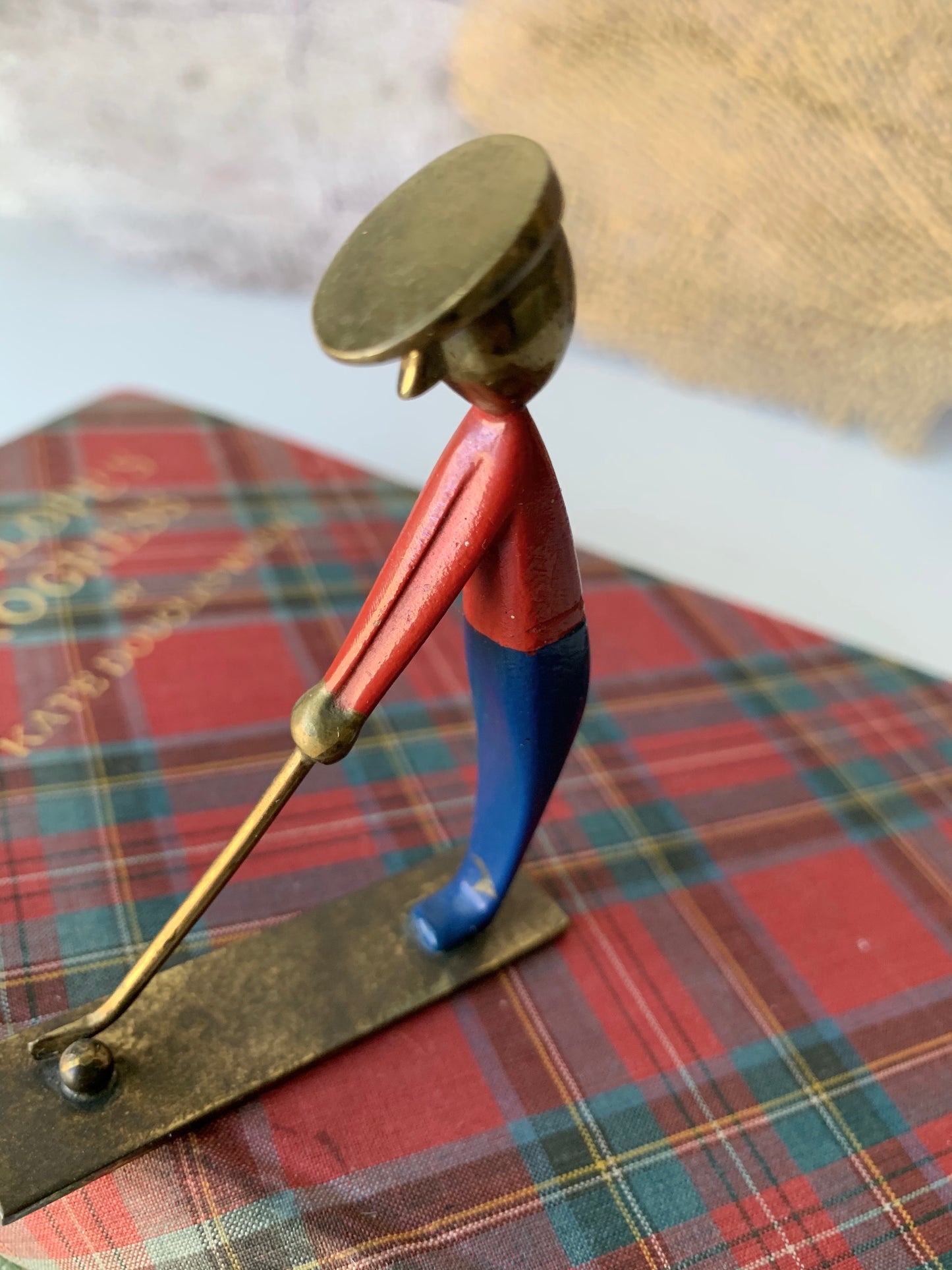 Vintage Hagenauer Austria miniature golfer figurine