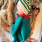 Vintage knee hugger elf Christmas shelf sitter pixie doll