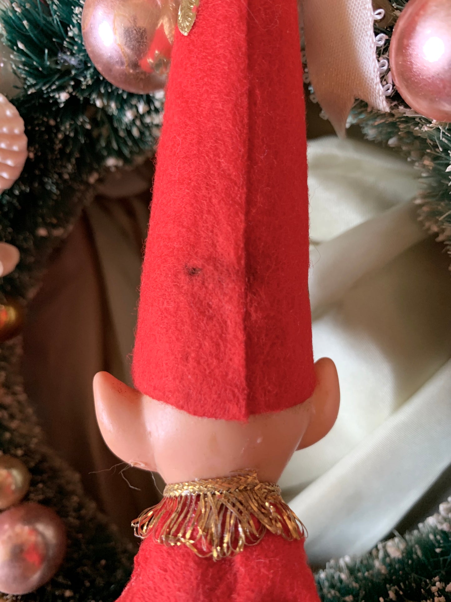 Vintage pointy hat shelf sitter elf retro Japan Christmas pixie