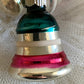 Vintage pair Shiny Brite ufo and bell ornaments