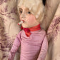 Vintage smoker boudoir doll in pink