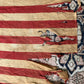 Vintage tattered old 48 star USA flag